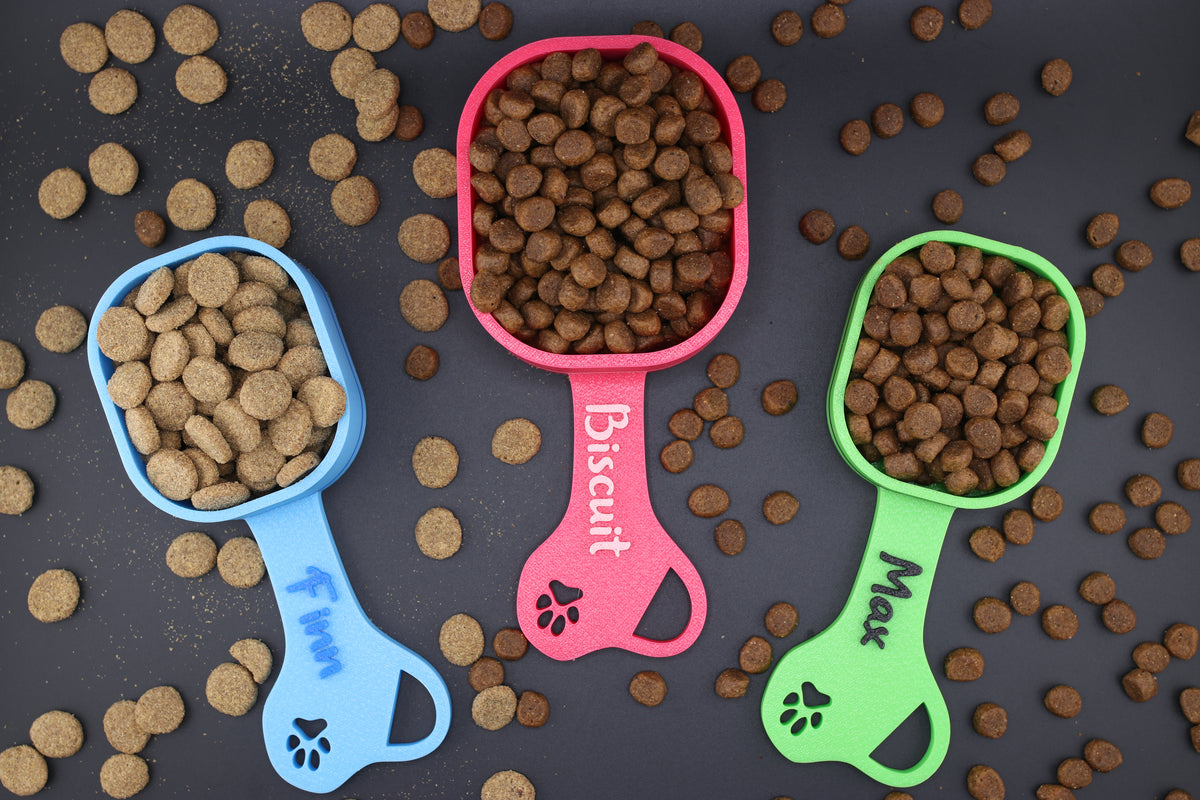 Shop Personalized Dog Food Scoops Unique Canine Feeding Solutions by