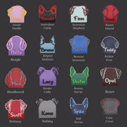 Personalized Dog Ears Wall Mount for Dog Scoops