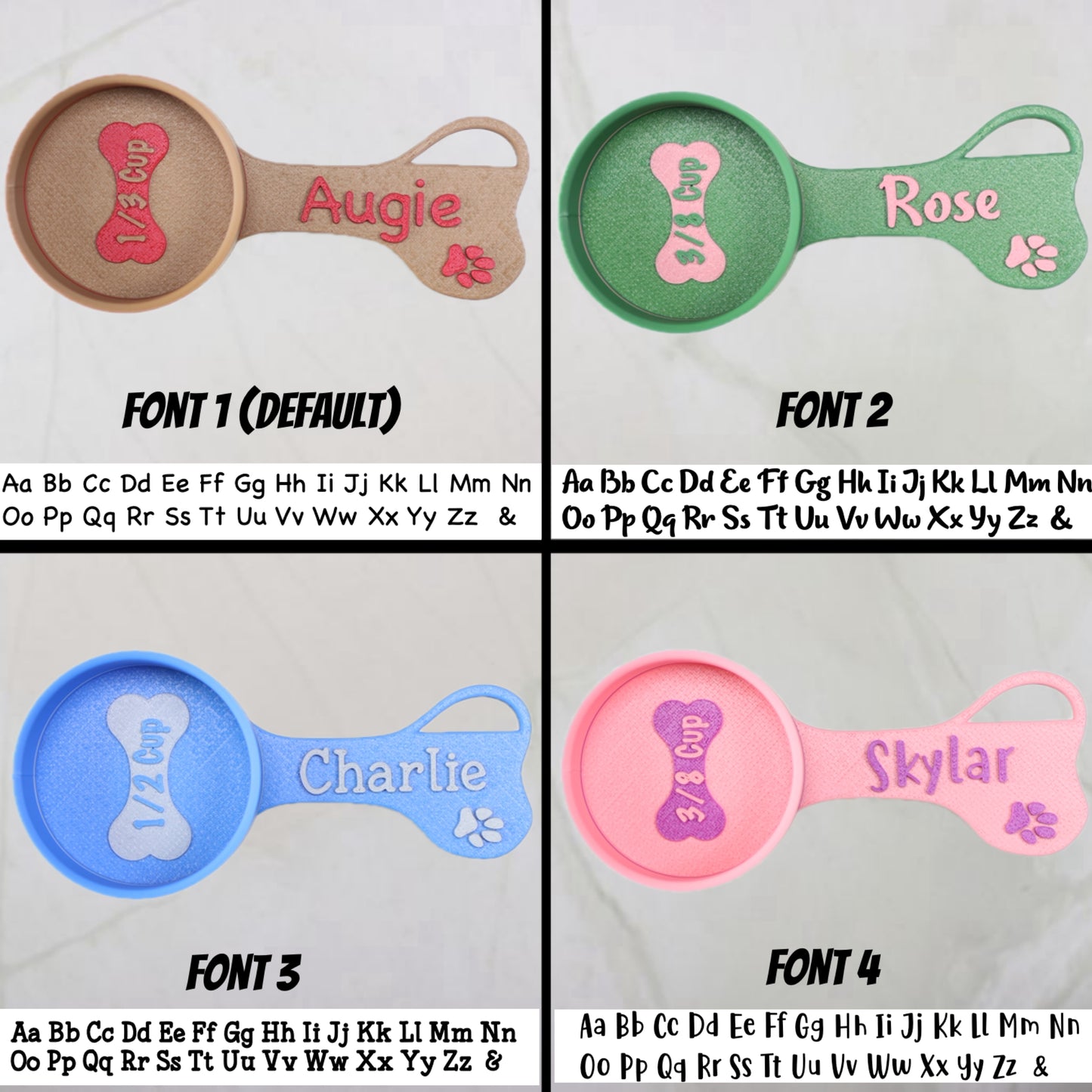 Personalized Dog Food Scoop (Circle)