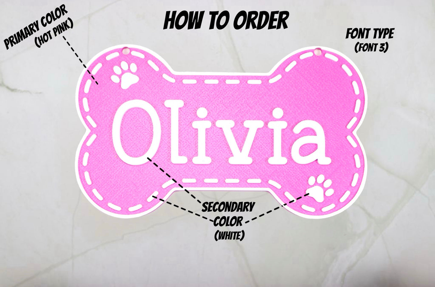 Personalized Dog Crate Tags