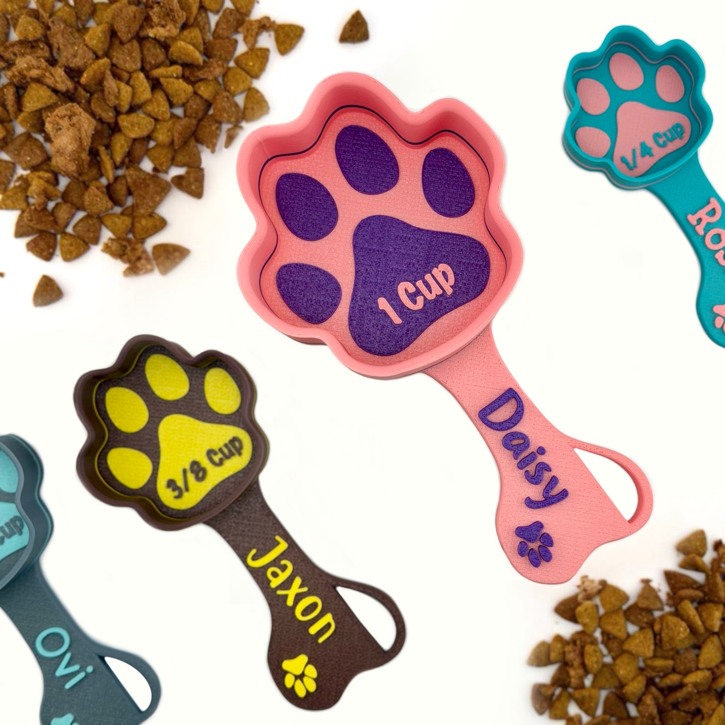 Personalized Paw Shaped Dog Food Scoop