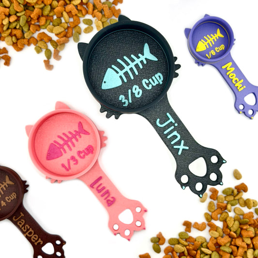 Personalized Cat Food Scoops (Circle)