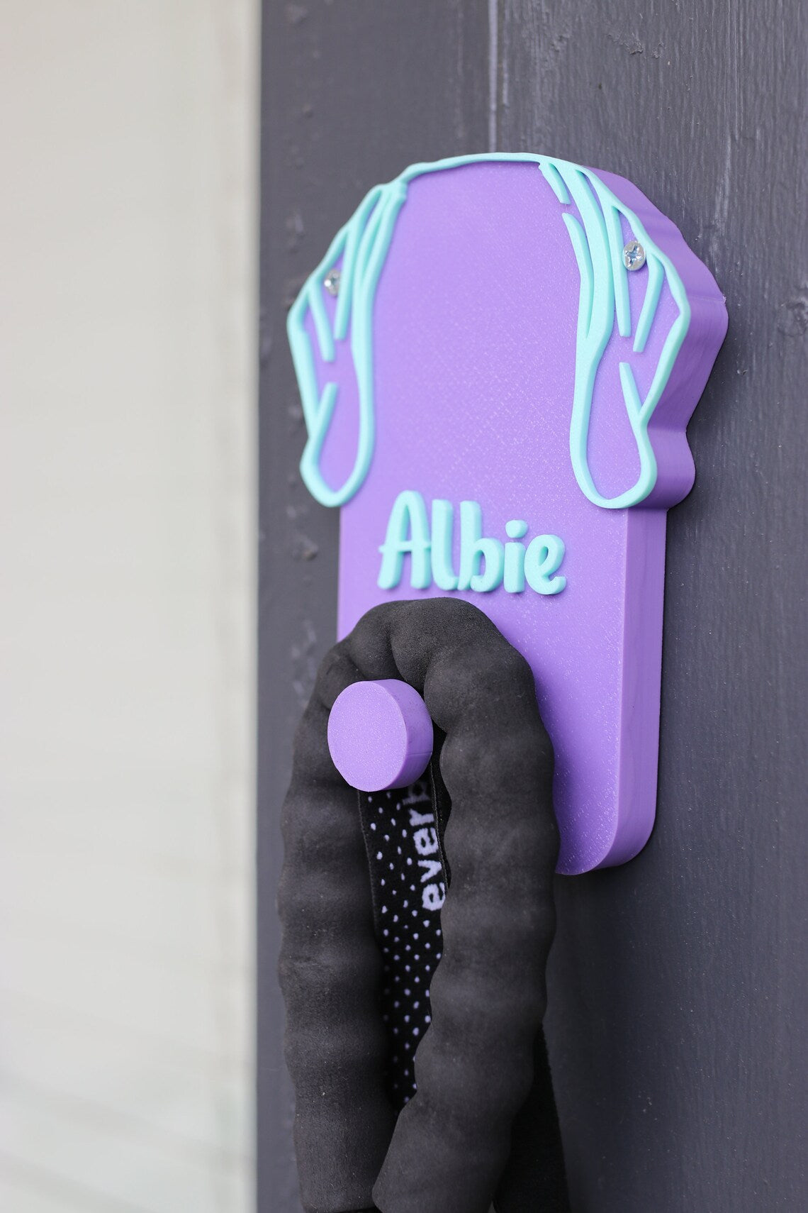 Personalized Dog Leash Holder