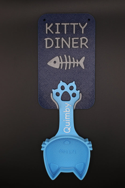 Personalized Wall Mount for Cat Food Scoops